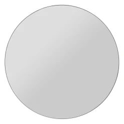 Miroir rond en pin foncé d80cm - Mikawa
