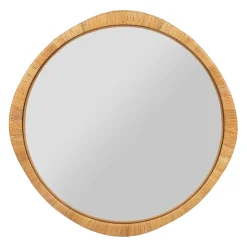 Miroir rond en rotin d87cm - Rotin