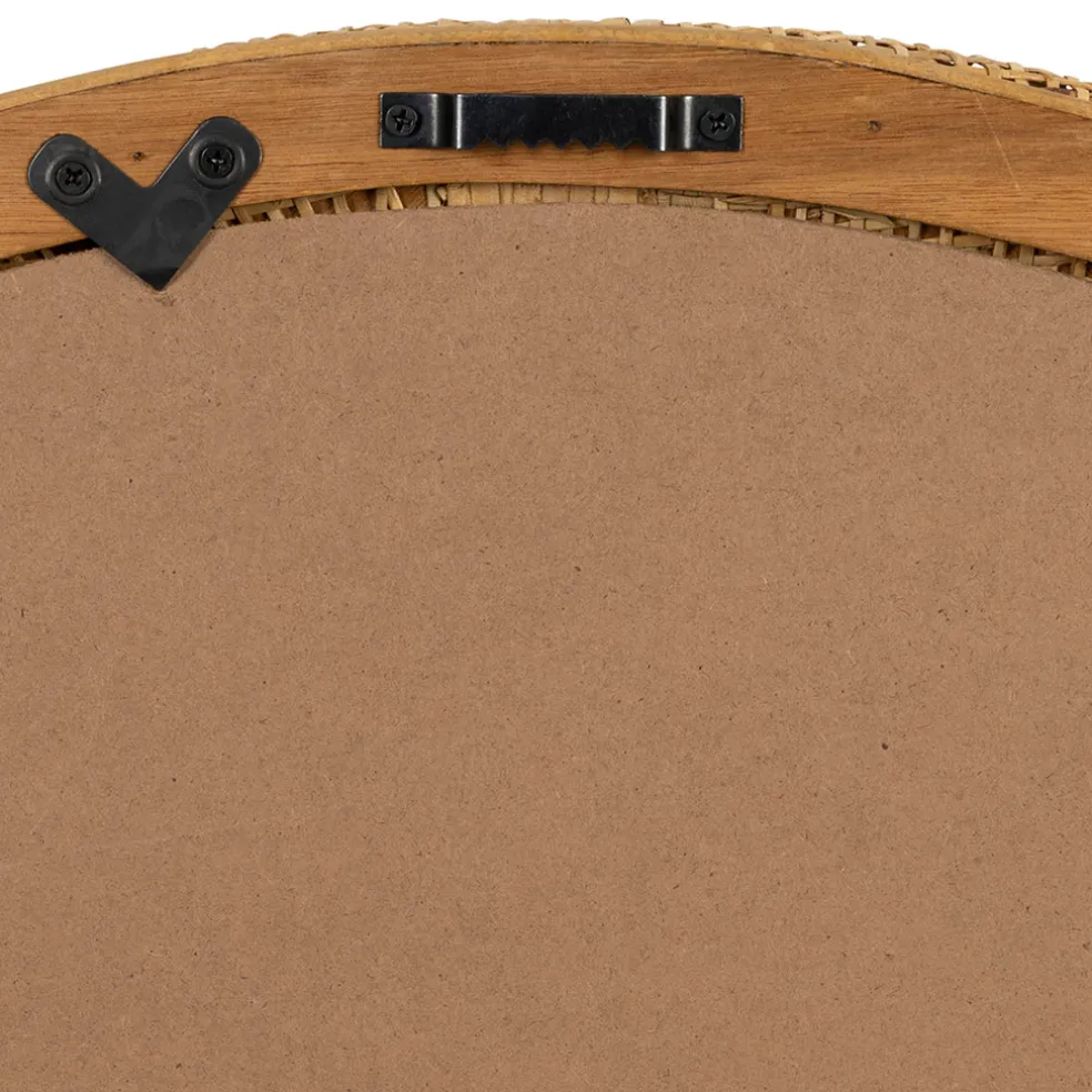 Miroir rond en rotin d80cm - Tamba