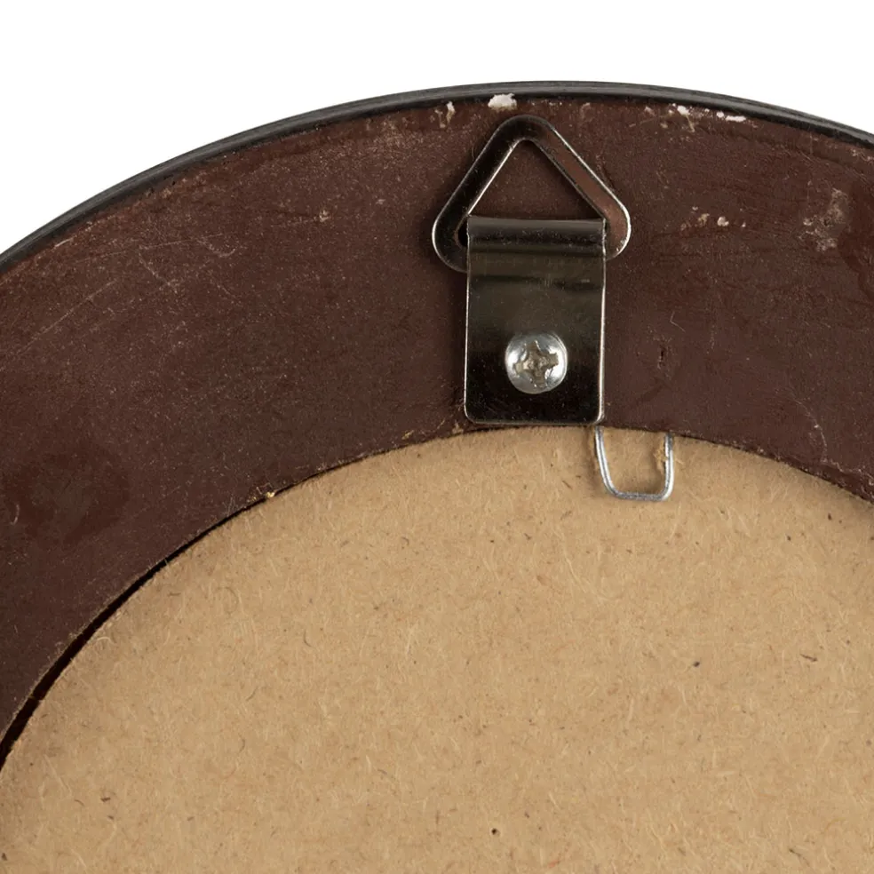 Miroir rond oeil de sorciere noir et doré d16cm - Aureol