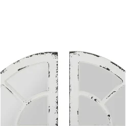 Miroirs x2 blanc patiné 40x117cm - orangerie