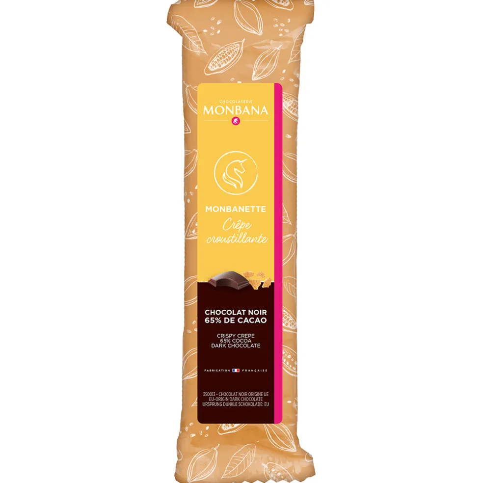 Monbanette noir crêpe croustillante