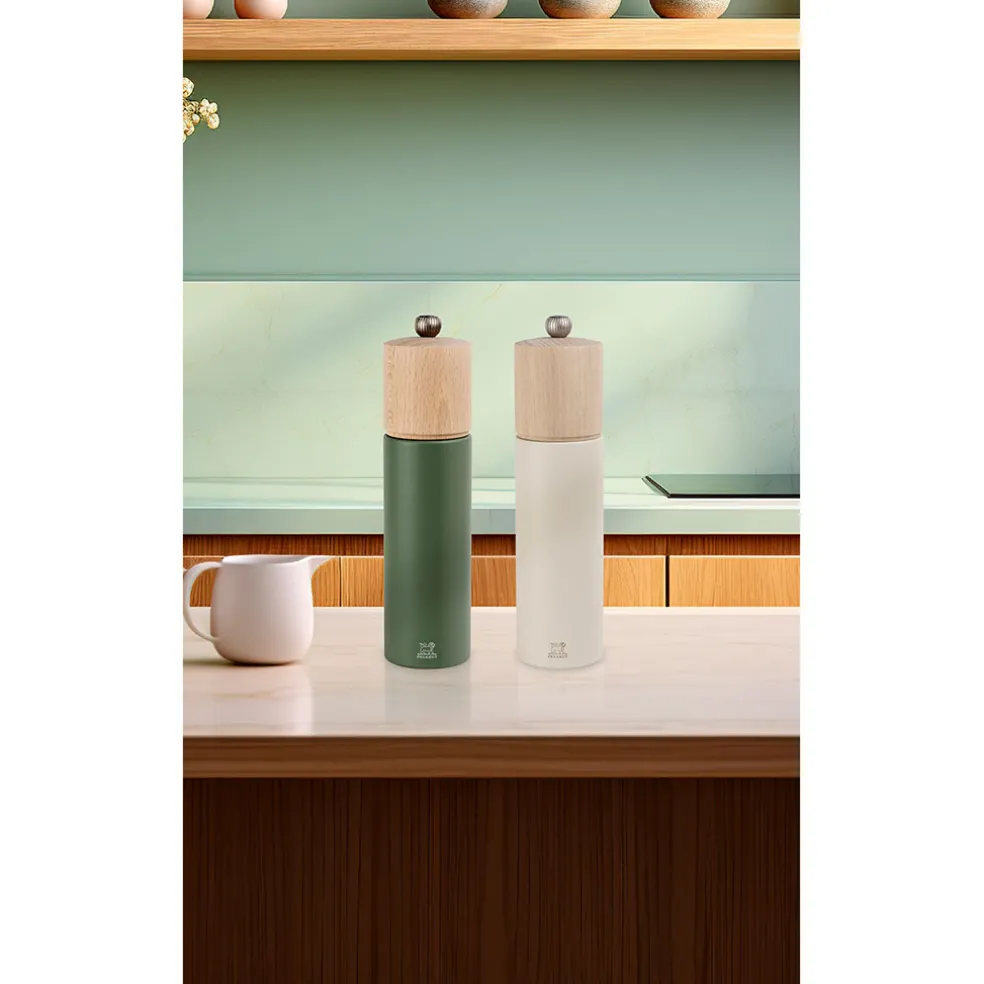 Moulin à sel blanc plume h21.5cm - Boreal