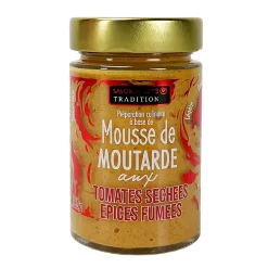 Mousse de moutarde aux tomates séchées et épices fumées