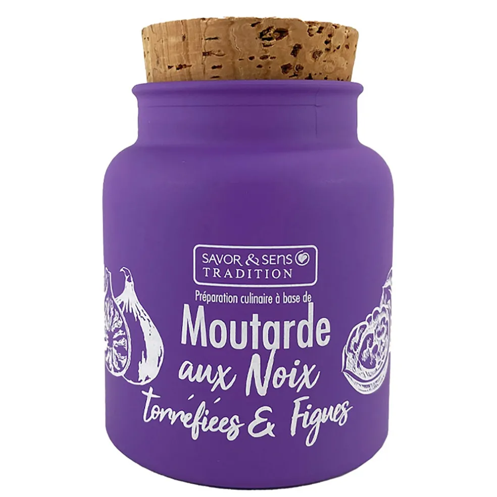 Moutarde aux noix torréfiées et figues 130ml