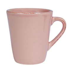 Mug americain en faïence rose