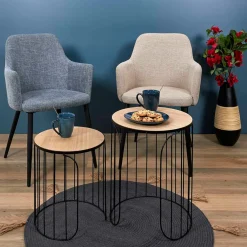 Mug 30cl en grès bleu - du temps