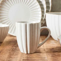 Mug en céramique beige 30cl - Vlora