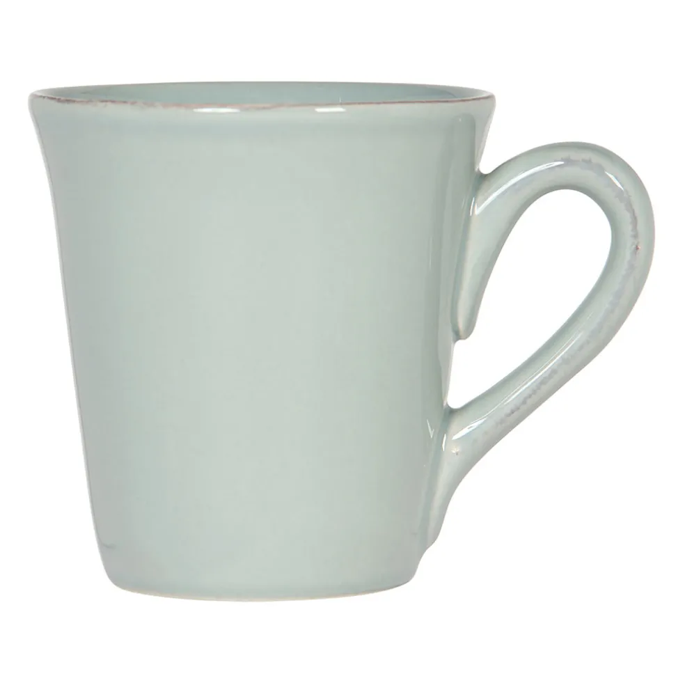 Mug en faïence vert d'eau - campagne
