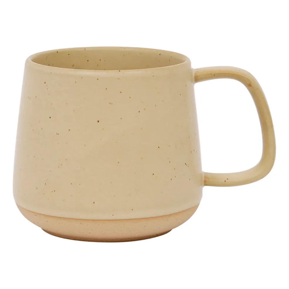 Mug en terre cuite jaune pâle 58cl - Ekume
