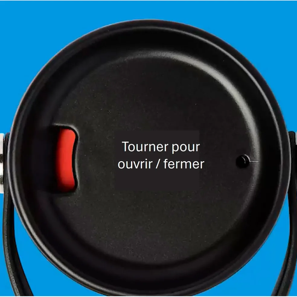 Mug isotherme bouchon flex noir 473ml