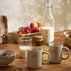 Mug papa en grès blanc 38cl - Beezz