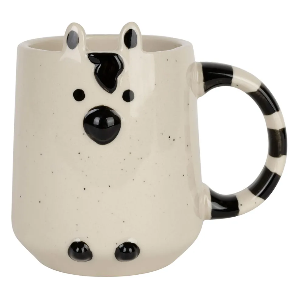 Mug zèbre en grès blanc 35cl - Zawadi