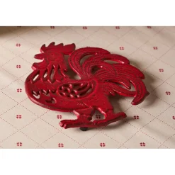 Nappe carrée en coton blanc et rouge 160x160cm - P'tits cœurs