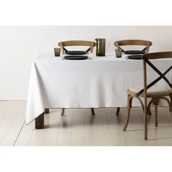 Nappe corino blanc 160x160cm coton lavé 170g/m2