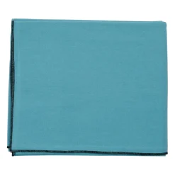 Nappe corino turquoise 250x160cm coton lavé 170g/m2