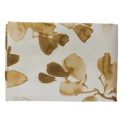 Nappe en coton crème et miel 260x160cm - Erable