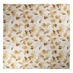 Nappe en coton crème et miel 260x160cm - Erable