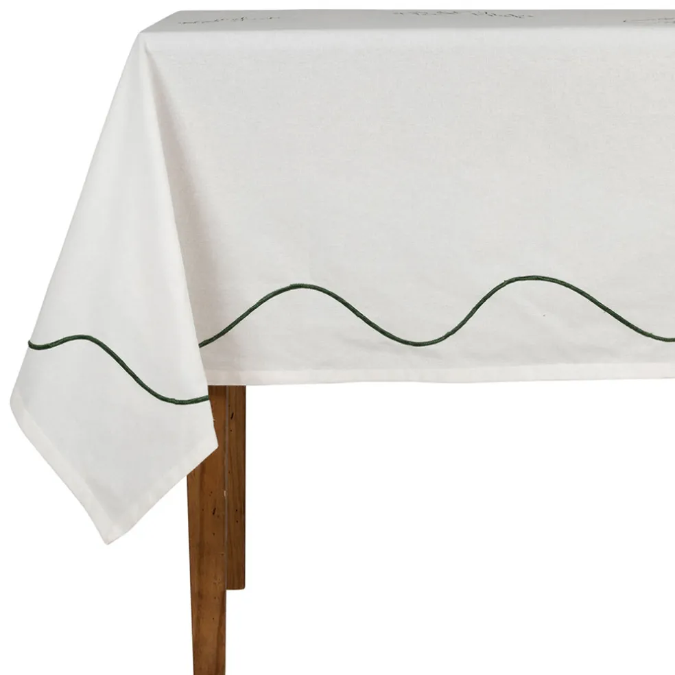 Nappe en coton écru 250x145cm - P'tit légumes
