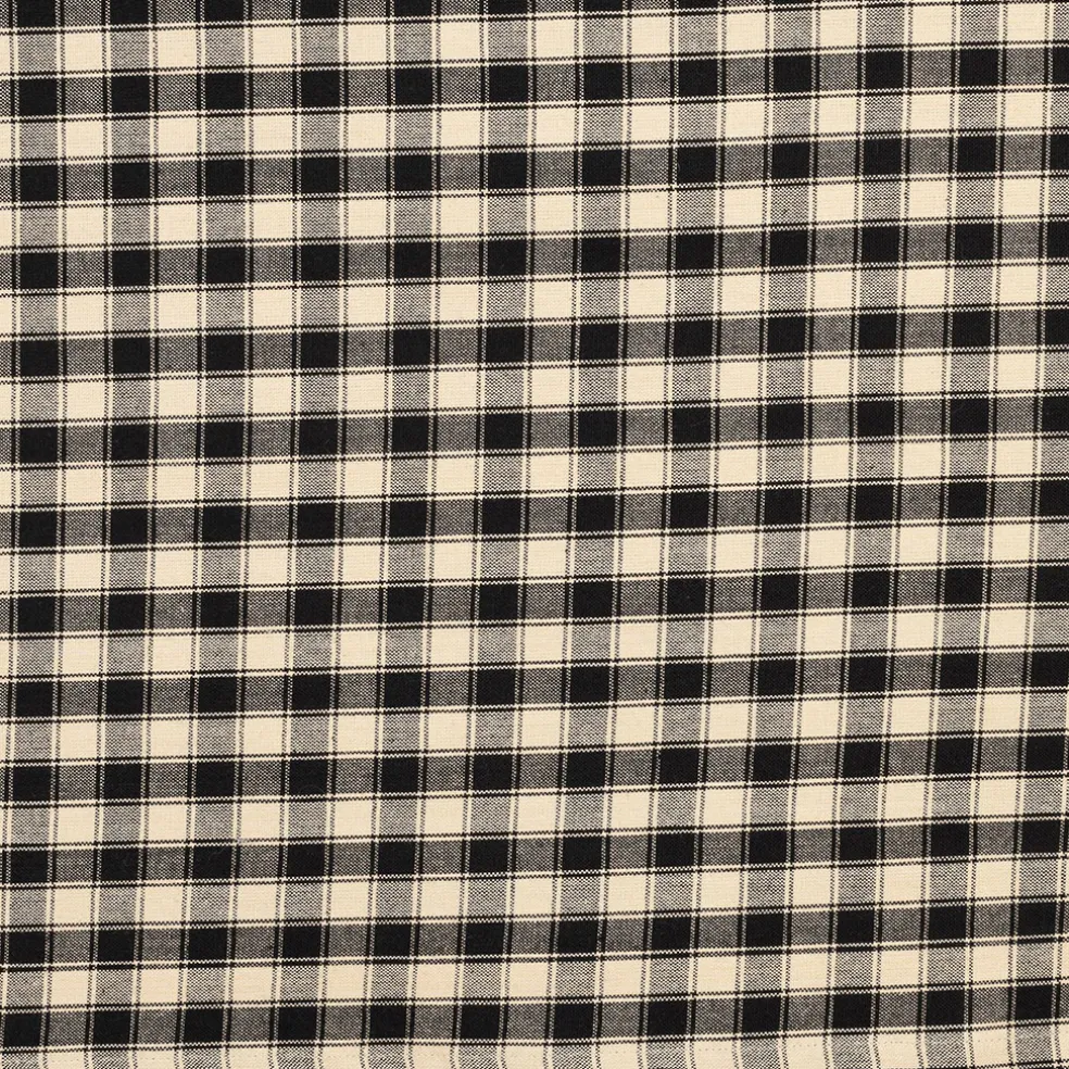 Nappe en coton noir 250x150cm - Campagne