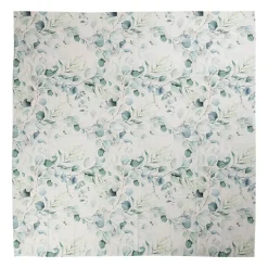 Nappe en coton vert 320x160cm - Eucalyptus
