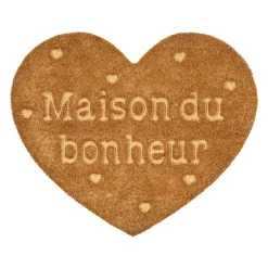 Paillasson cœur naturel 60x50cm - Famille