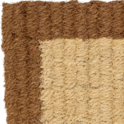 Paillasson en coco naturel et brun 73x43cm - Retro