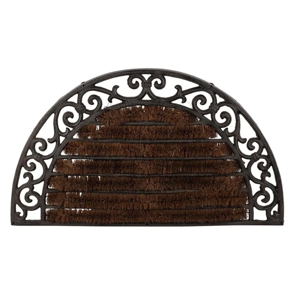 Paillasson en fonte et fibre de palmier 68x40cm