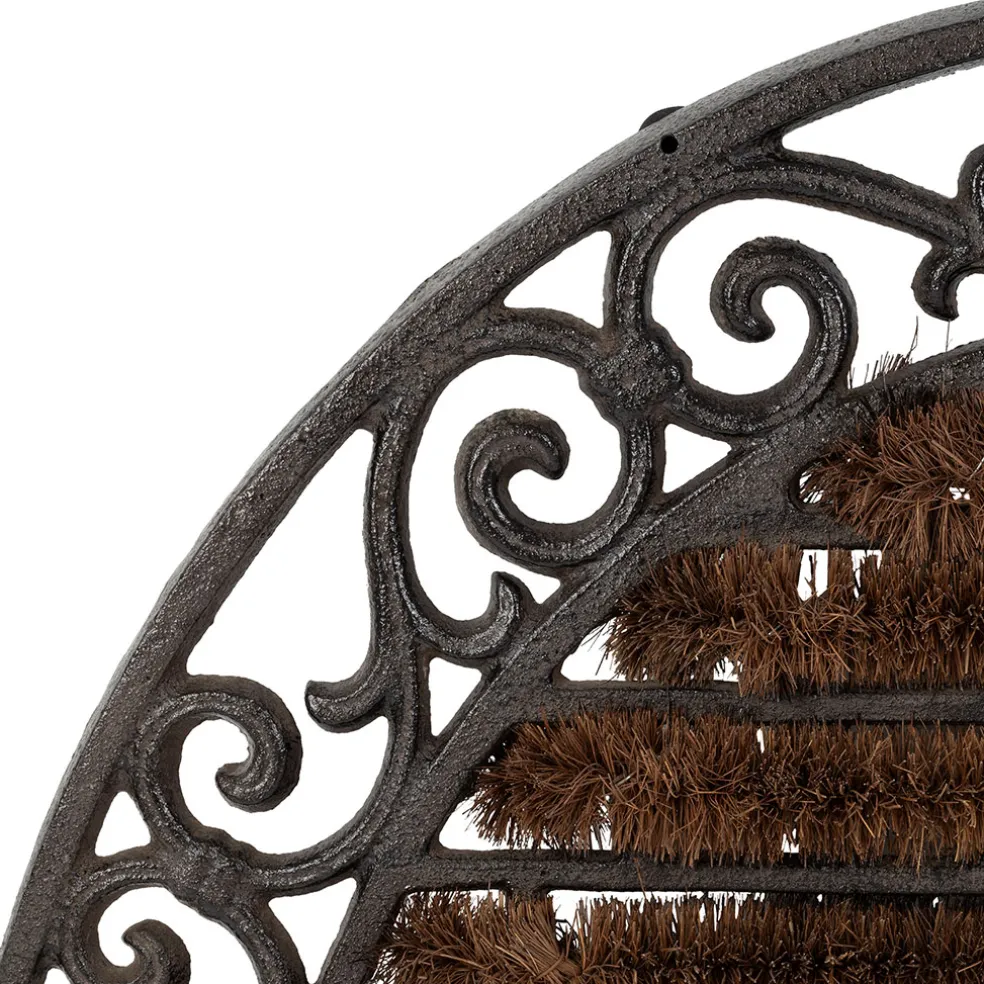 Paillasson en fonte et fibre de palmier 68x40cm