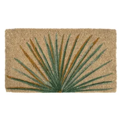 Paillasson palmier bleu 73x43cm