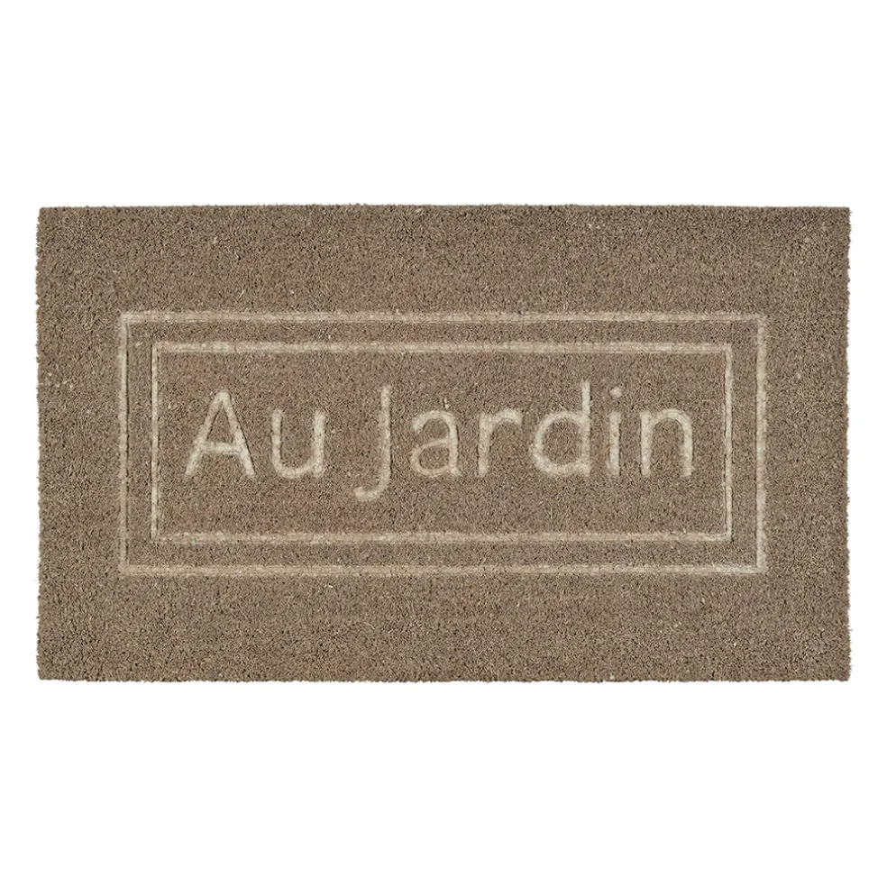 Paillasson "au jardin" en coco naturel 73x43cm - Au Jardin