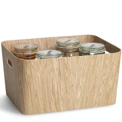 Panier en bois 40.6x30.5xh20.3cm