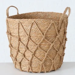 Panier en zostère naturel 43x43cm - Katunia