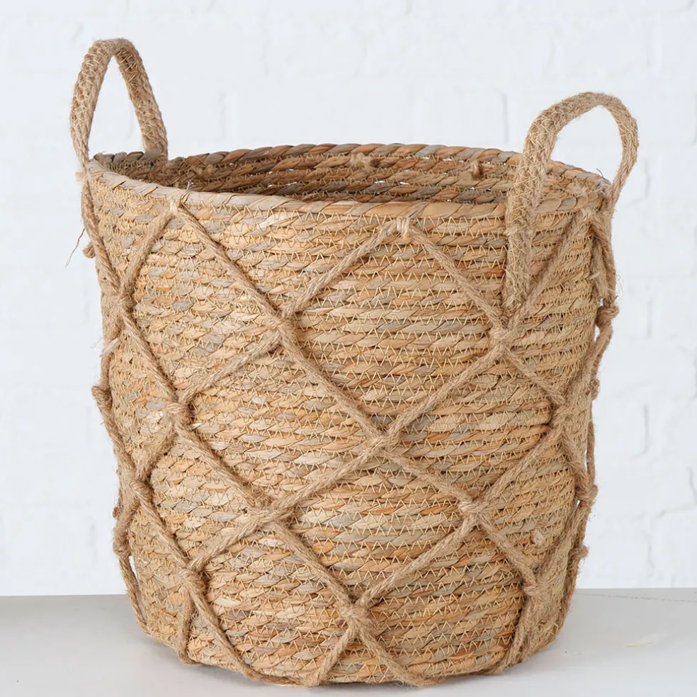 Panier en zostère naturel 33x33cm - Katunia