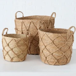 Panier en zostère naturel 33x33cm - Katunia