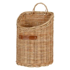 Panier mural cuisine tradition naturel en rotin