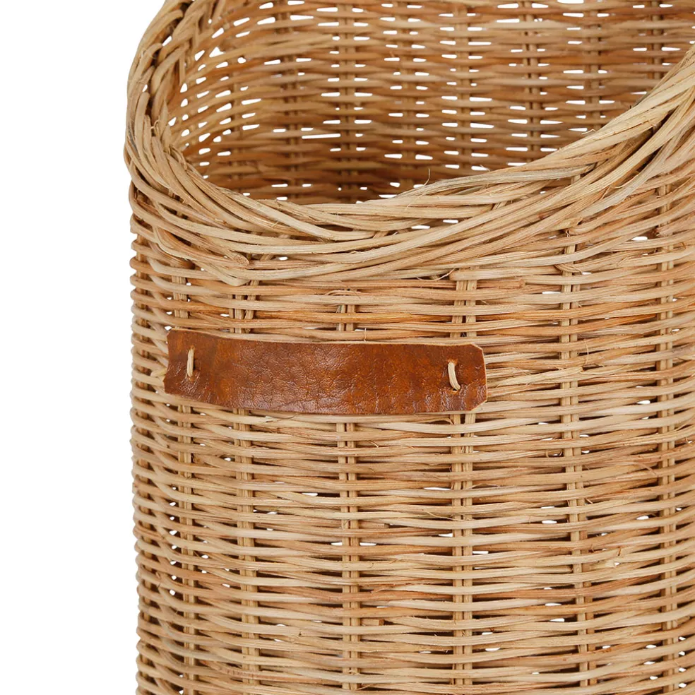 Panier mural cuisine tradition naturel en rotin