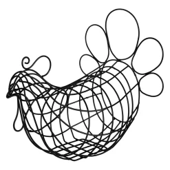 Panier poule en fer noir - Reserve