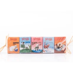 Papillotte de 5 savons 25g en etuis chat/chien