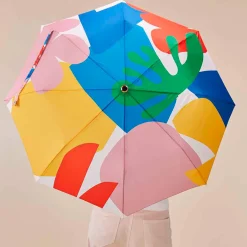 Parapluie compact manche tête de canard matisse