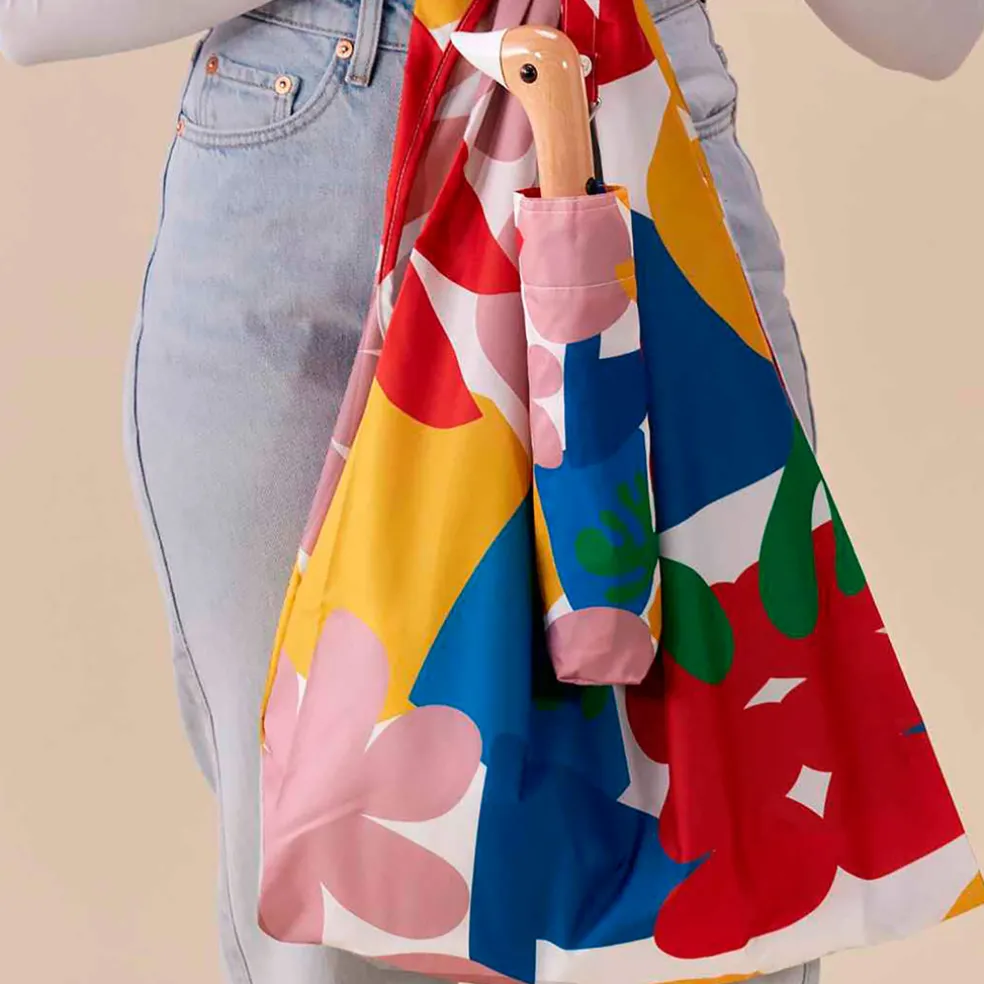 Parapluie compact manche tête de canard matisse