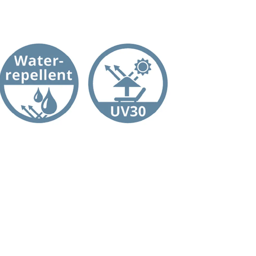 Parasol en paille inclinable avec manche en métal 210cm