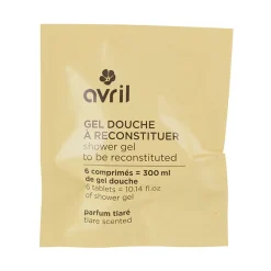 Pastille gel douche à reconstituer 300ml parfum tiaré