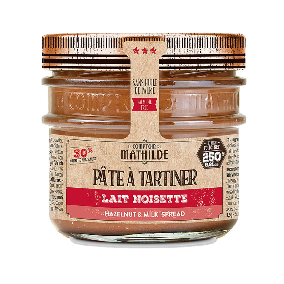 Pate à tartiner lait noisette 250g