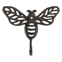 Patere abeille en fonte brun - Abeille