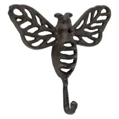Patere abeille en fonte brun - Abeille