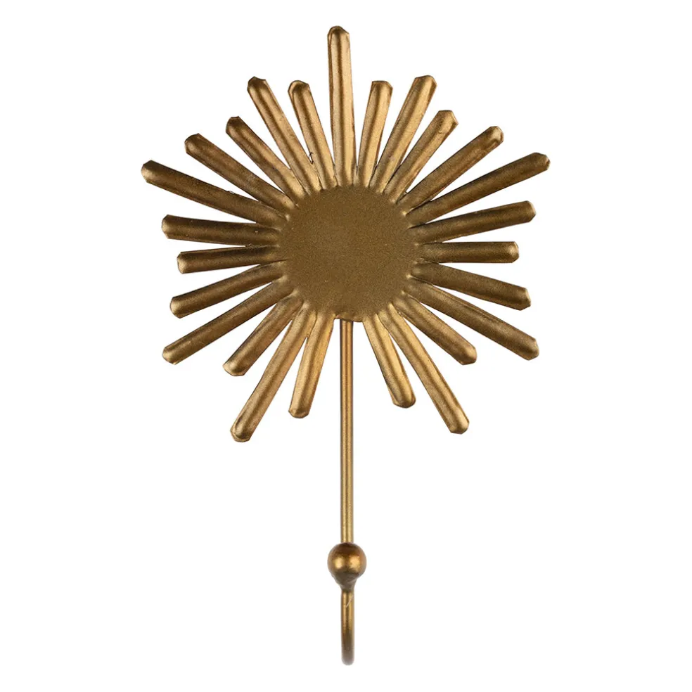 Patere soleil en fer doré - Heolio