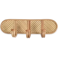 Patère 3 crochets bamboli 39x9.5xh13cm