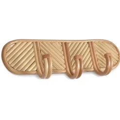 Patère 3 crochets bamboli 39x9.5xh13cm