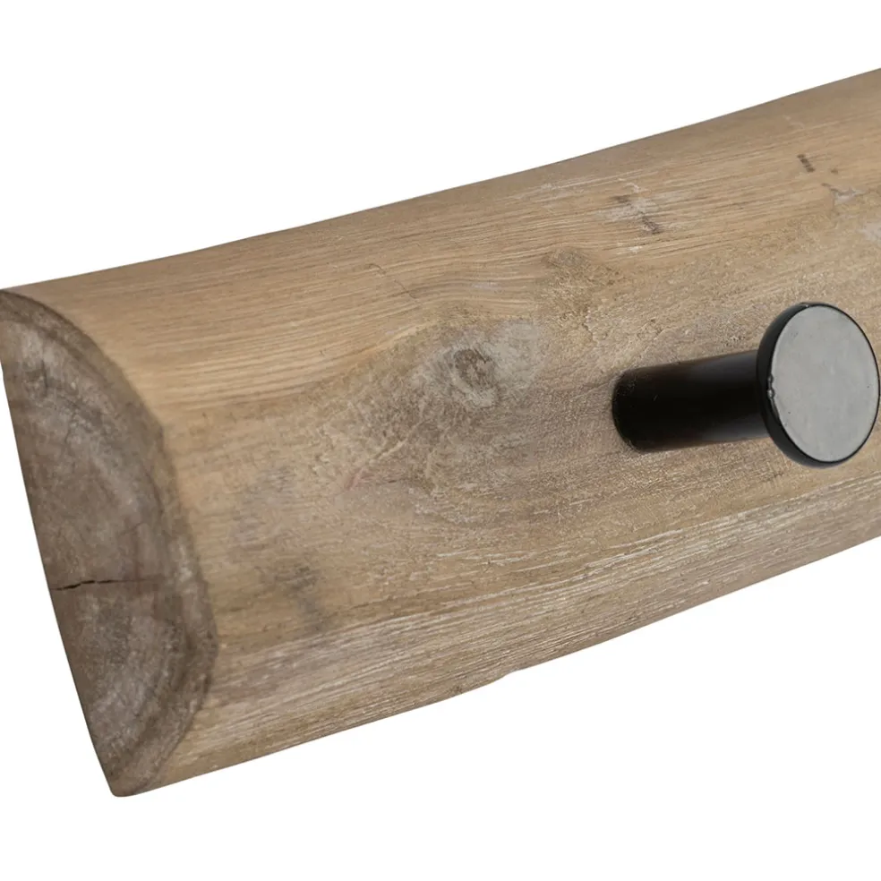 Patère 5 crochets en bois naturel - Chalet